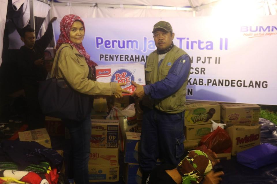 PJT II Jatiluhur Kirim Bantuan Sembako dan AMDK untuk Banten