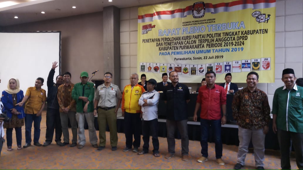 KPU Tetapkan 45 Anggota DPRD Purwakarta 2019-2024