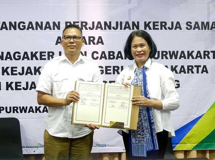 Lindungi Hak-hak Pekerja, BPJamsostek MoU dengan Kejari Purwakarta dan Subang